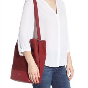 Rag & Bone Walker Sling Leather & Suede Bucket Bag